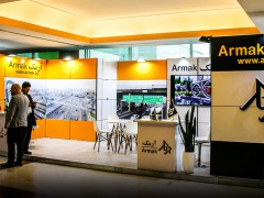 غرفه شرکت آرمک در نوزدهمین کنفرانس بین‌المللی حمل و نقل و ترافیک